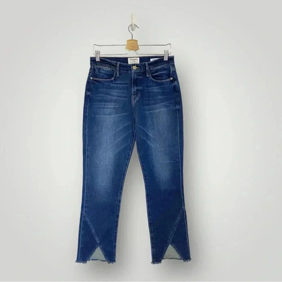Frame Denim Denim - Frame Denim Le High Straight V-Cut Hem Jeans Size 29